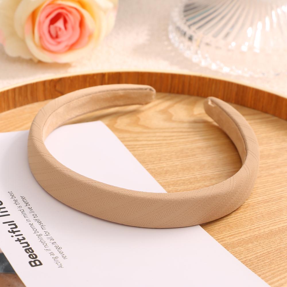 Простая утолщенная повязка для волос, однотонная разноцветная повязка на голову для девочек, корейская свежая повязка на голову, женские модные аксессуары для волос