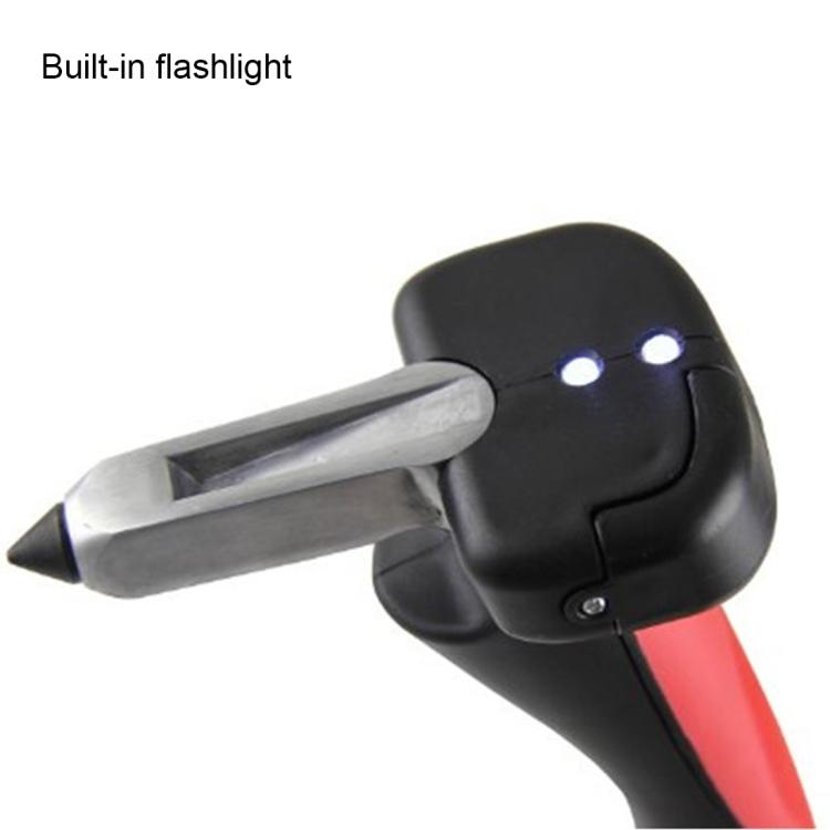 Автомобильная трость с ручкой, портативная мобильная помощь, фонарик, резак для ремня, стеклобой, инструменты для аварийного побега