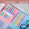 6 Triangle Rods Large Capacity Macaron Color Fluorescent Markers for Painting, Coloring, and Watercolor.