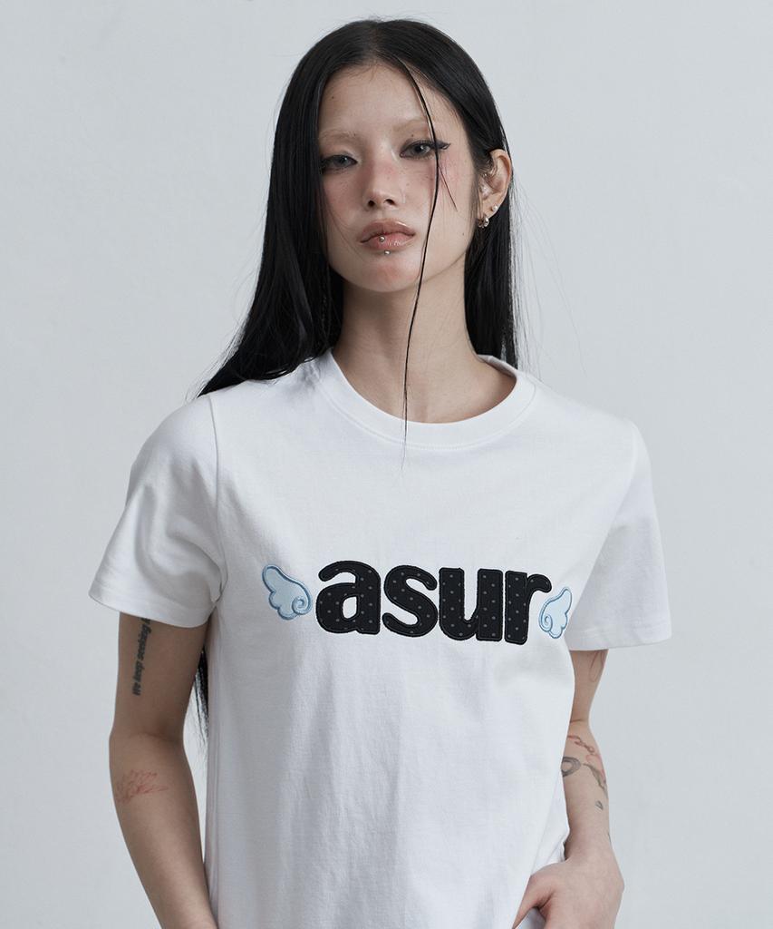 Белая футболка Aejeuyua Signature Angel Fit