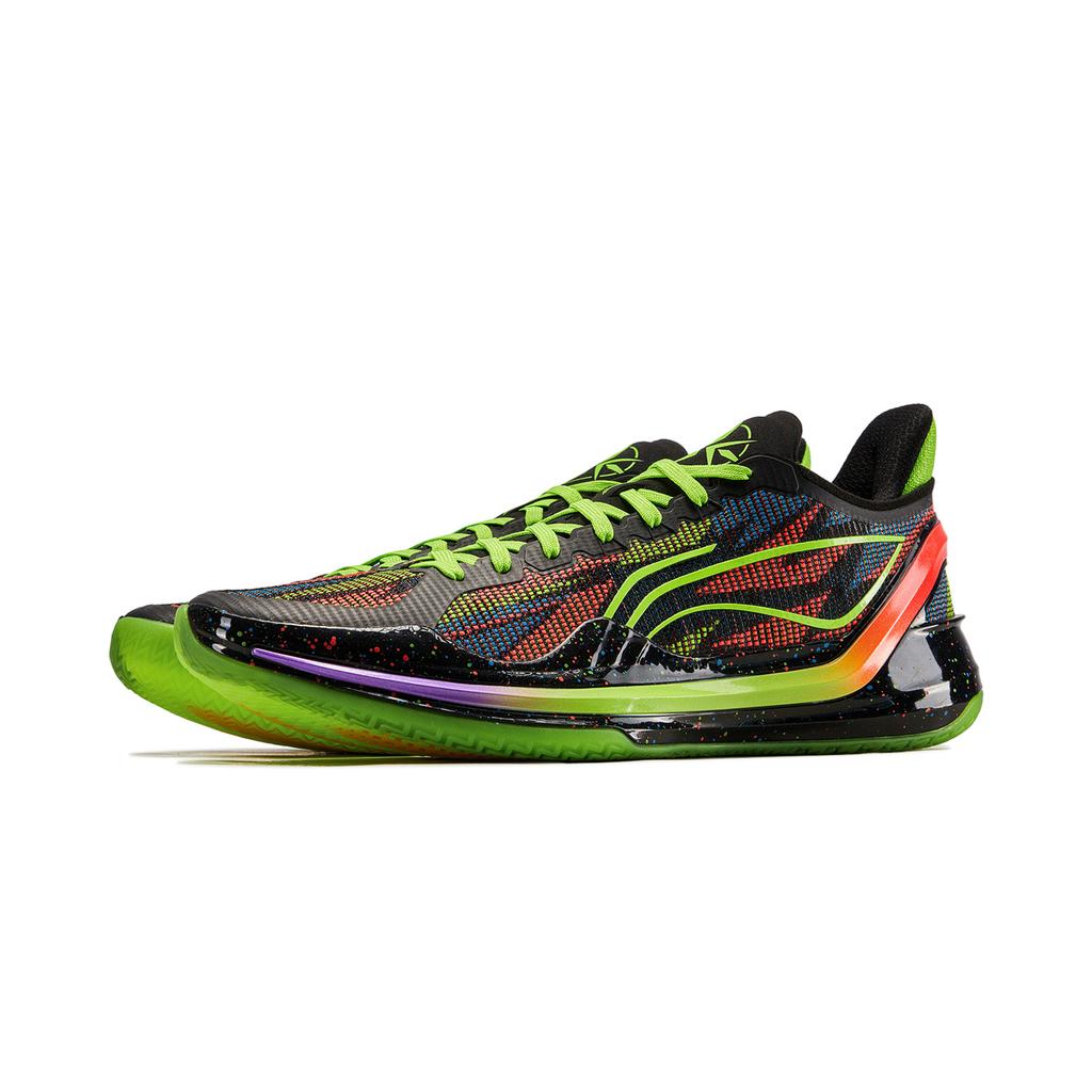 Баскетбольные кроссовки Li Ning Blade 4 V2 Мужские Низкие Флуоресцентный Ярко-Травяной Зеленый/Неоновый Фруктово-Красный ABAU037-11
