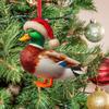 Рождественские украшения Мультяшный узор животного Украшение для рождественской елки 2D плоский Улитка/Муха/Утка Акриловая подвеска для украшения окна, стены, дерева