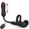 Vibrator Adult Sex Toys Automatic Thrusting Anal Plug Prostate Massager Wireless Remote Cock Ring Testicle Support For Men