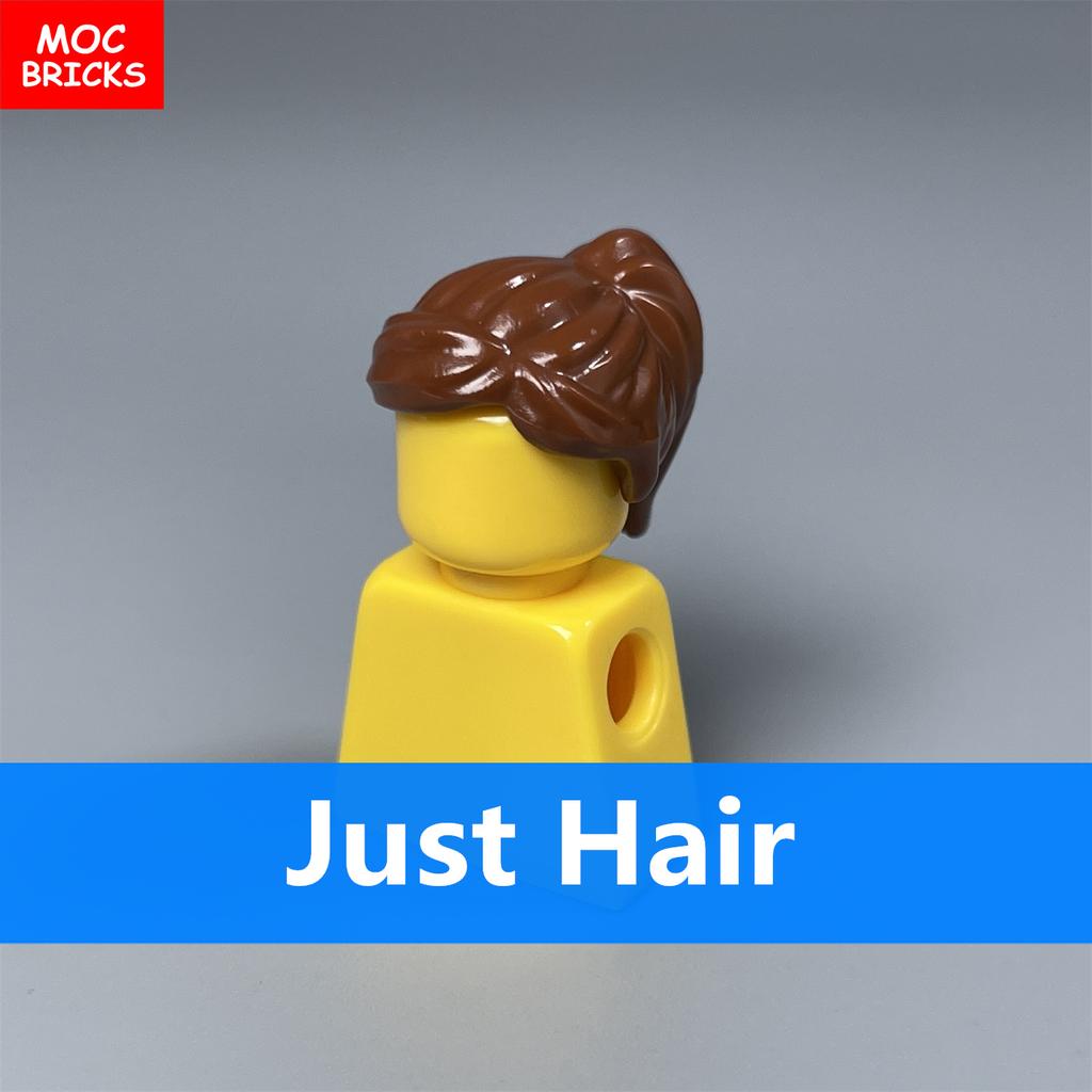 Нетоксичные 5 шт./лот Детали Moc Кирпичики Женские Волосы Собранные Частицы Строительные Блоки Аксессуары Детские Игрушки Пластиковые Куклы