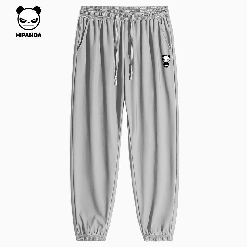 Hello Hipanda Panda Ice Silk Cool Sensation Quick Drying Breathable Leg Tight Casual Pants
