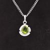 August Peridot Gemstone Sterling Silver Friendship Day Wedding Wife Gift Pendant PP-8-5