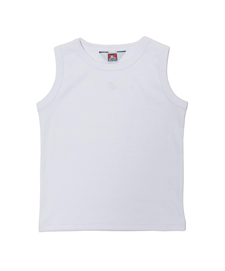 BEN DAVIS Original Rib Embro Tanktop Black