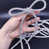 6 мм блестящая трубка-цепочка со стразами, пустая термоплавкая трубка, свадебная аппликация для изготовления украшений, DIY, шнур-цепочка из трубок со стразами
