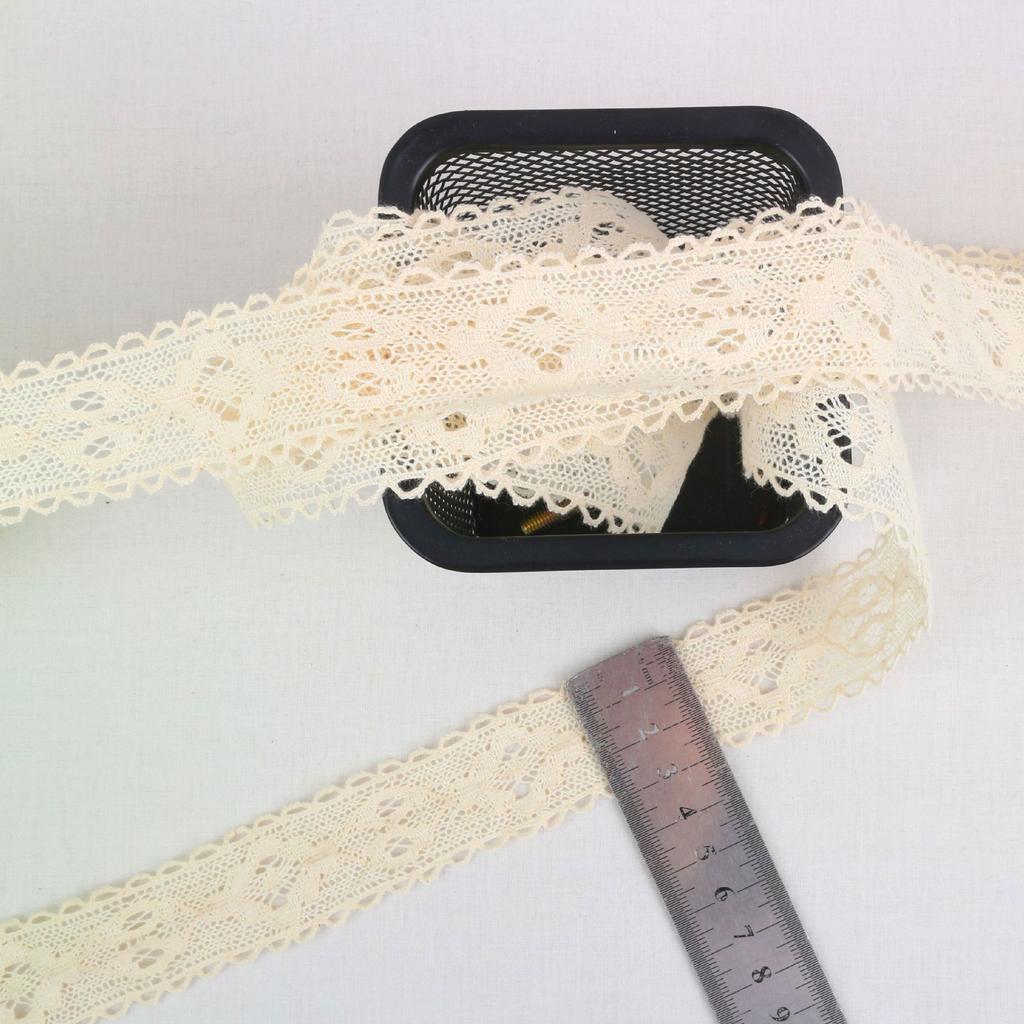 Тонкая хлопковая кружевная нить DIY Аксессуары для одежды, Хлопковая нить Кружево-шнурок для штрих-кода, Кружевная ткань для диванных занавесок, юбок для кукол