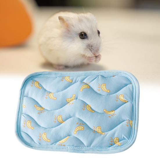 Подушка для хомяка, нескользящая нижняя часть, крутая охлаждающая ткань с мультяшным рисунком, подушка для сна в виде хомяка, товары для дома и домашних животных