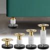2pcs Feet Mat Cabinet Steel+Plastic Sofa Chair Leg Pad Table Floor Protector Screw-in Height Adjustable Bed Furniture