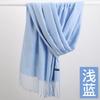 Autumn and Winter New Cashmere Scarf Women's Thickened Fringed Warm Pulled Solid Color Bright Red Scarf Shawl