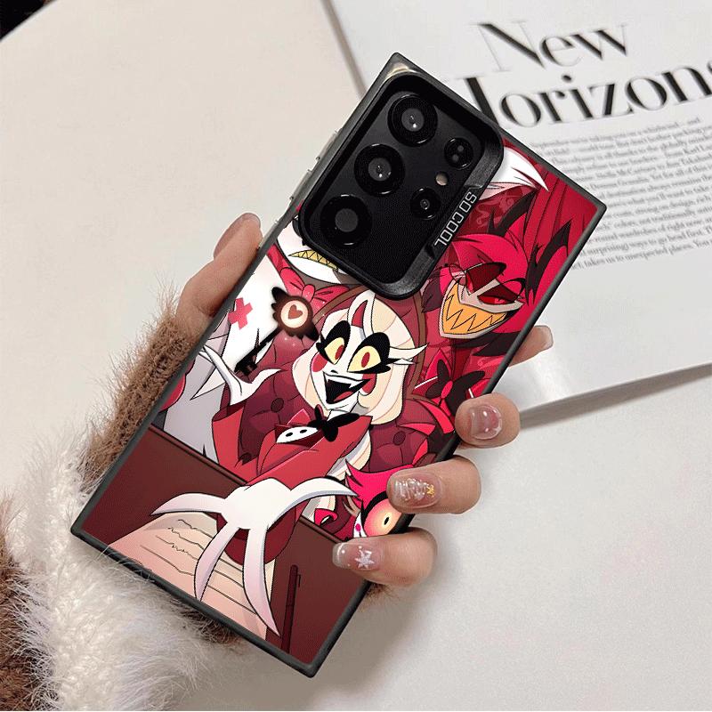 Шокирующее противоударное чехол-бампер для телефона Hazbin Hotel Anime для Samsung Galaxy S26 Edge S25 Ultra S24 FE S23 Plus S21 Противоударный Fundas