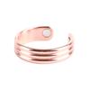 Регулируемое кольцо из розового золота для снятия усталости и боли в суставах, регулируемое магнитное лечебное кольцо из металла