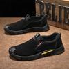 Модные мужские кроссовки, осенняя рабочая обувь, мужская мягкая подошва, износостойкая рабочая обувь, мужские черные универсальные повседневные кроссовки Tenis
