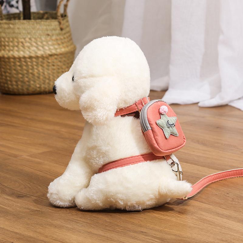 Cute Bow Lace Tutu Cat Harness Leash Set Adjustable Escape Proof Vest Dress for Kitten Outdoor Walking