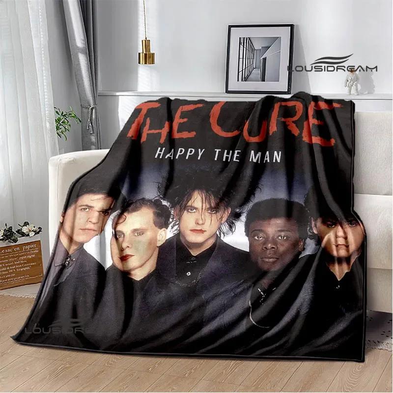 Рок-группа The cure Печатные одеяла Плед для пикника Теплые фланелевые одеяла Мягкое и удобное одеяло постельное белье Подарок на день рождения