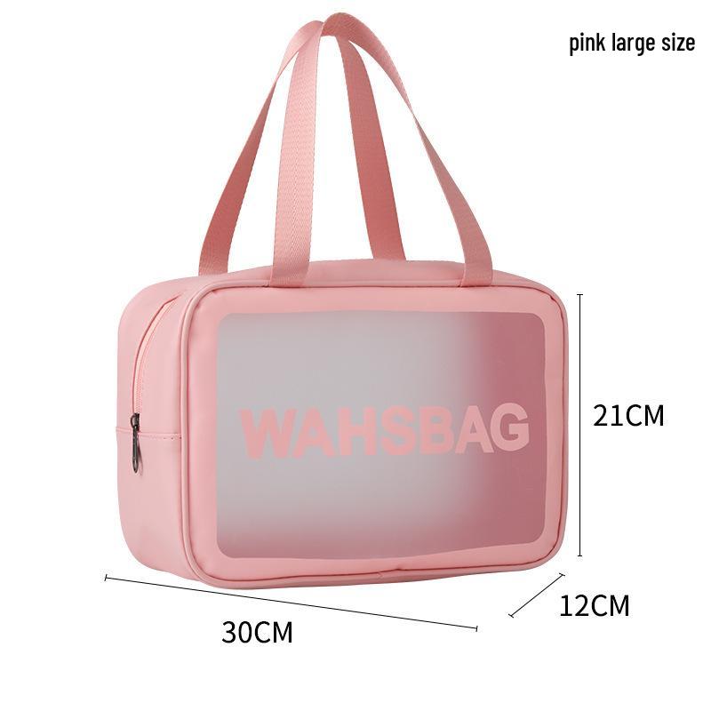 Матовая ПУ Прозрачная Дорожная Косметичка Большой Вместимости