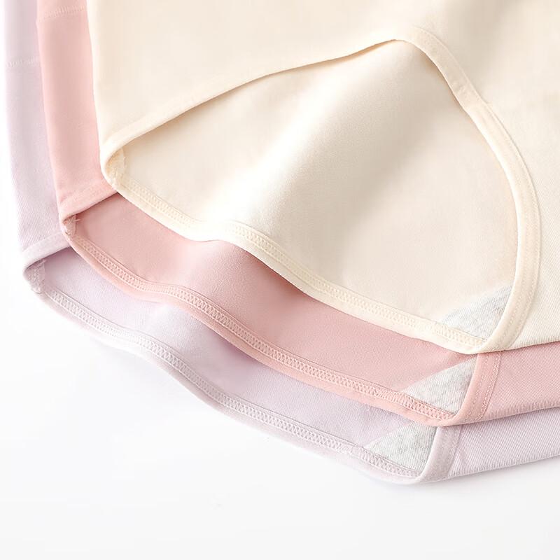 Fenteng Women's High-Waist Cotton Antibacterial Panties (3-Pack)