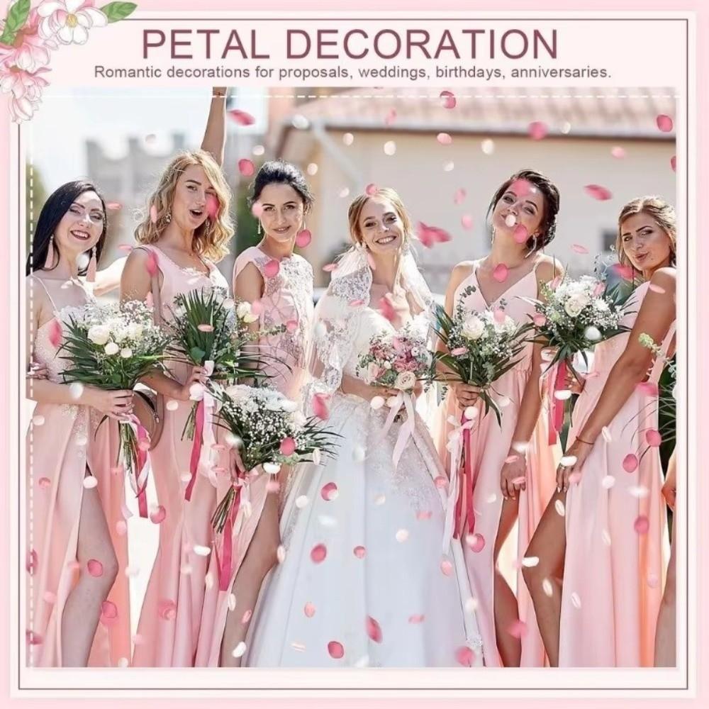 30/50/100pcs White Artificial Rose Flowers Silk Homme Decor Silk Rose Petals  Bridal Showers