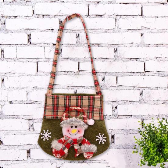 Christmas Candy Bag Exquisite Cartoon Santa Gift Bags Festive Handbag for Party Presents Decorations