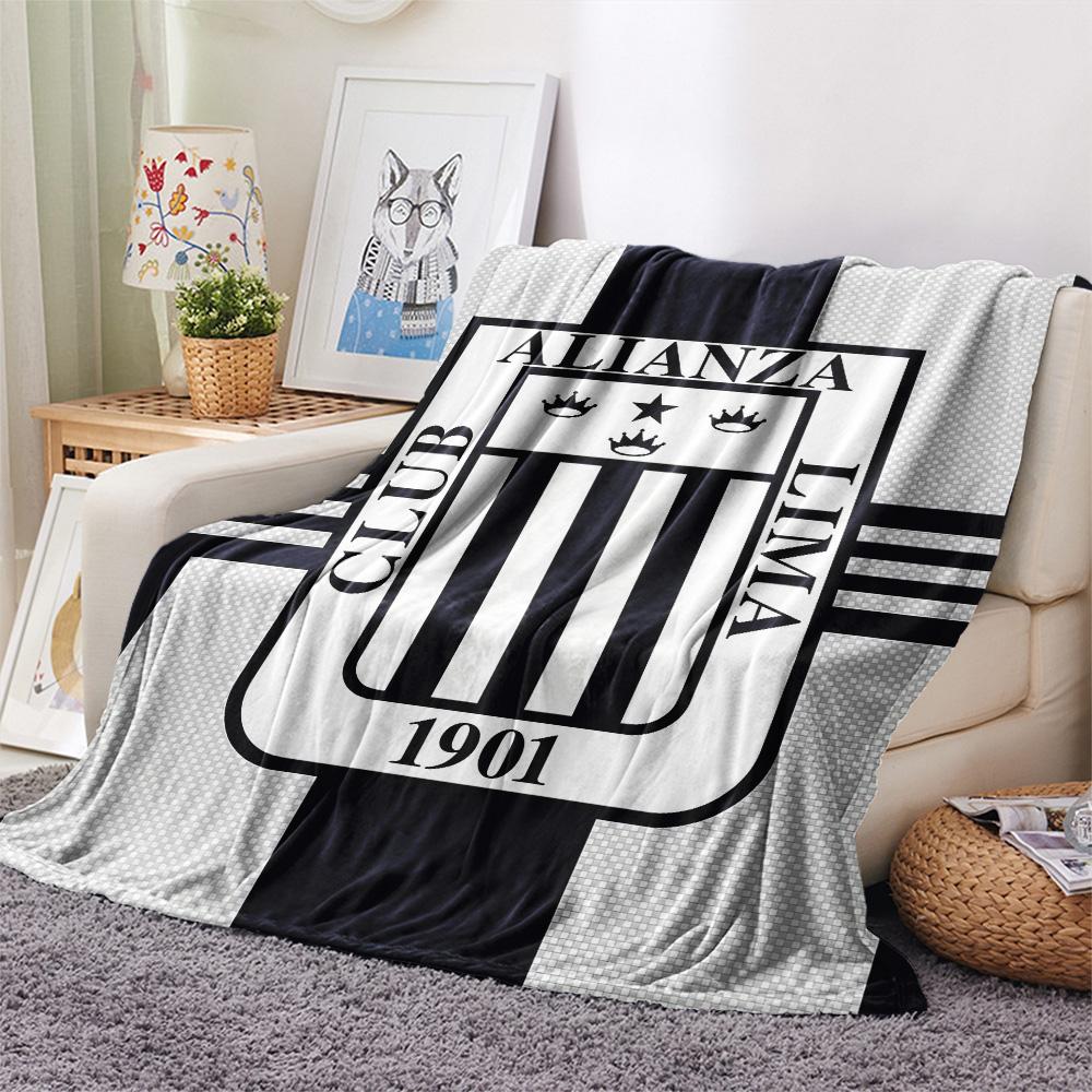 Club Alianza Lima Flannel Blanket, High quality Comfortable for All Seasons, Home Decor, Warmth and Comfort