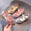 Girls Sequin Shoes High Heel Leather Shoes Princess Shoes Children Shoes