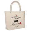 Sac De Plage - PLANETEE - Isotherme Bazar D'une Mia D'amour - Coton - Grande Contenance - Imprimé En France
