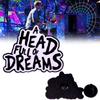 Стильная брошь-значок Coldplay Music Album Dream Overload Подарок фанату Черная