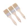 3Pcs Paint Brush Wooden Handle Bbq Brush Soft Hair Painting Brushes For Wall And Furniture Paint Tool Set
