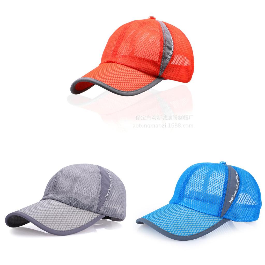 Summer Breathable Mesh Cap For Men And Women With Wide Brim And Adjustable Fit By