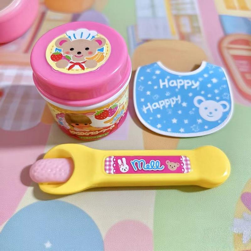 Игрушка для кормления горячей едой Игрушка для кормления пудингом Набор продуктов для ролевых игр Настольные украшения Игрушки для кукольного домика для детей Девочек Аксессуары для кукол