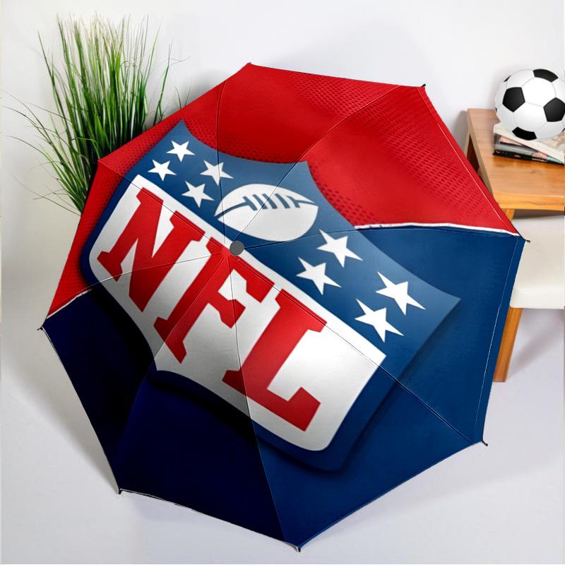Зонт NFL Team Collection, 8 спиц, для путешествий, кемпинга, повседневного использования, легкий, портативный, незаменим для семейных праздников, подарок