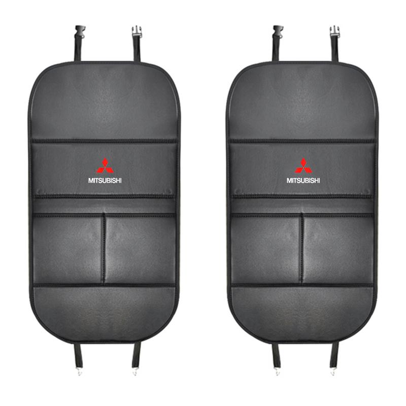 lqjn6 Leather Car Anti-Kick Pad Interior Seat Back Protector Mat Auto Accessories For Mitsubishi Lancer 9 Outlander 3 Pajero Asx l200