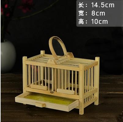 Grasshopper Cage Boutique Bamboo Woven Bamboo With Drawer Pet Cage