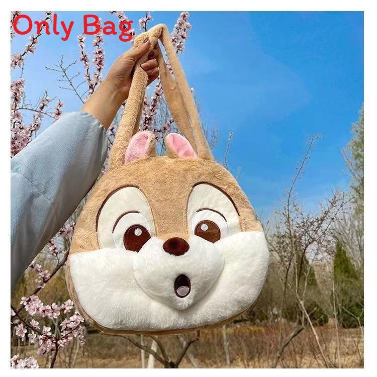 Kuromi Large Tote Bag With Plush Embroidery For Daily Casual Use