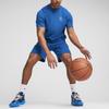 Puma Pivot Unisex Tee Logo Embroidery Design Casual Round Neck Short Sleeve Drop Shoulder T-Shirt Men Tops Blue-Glaze 623058-08