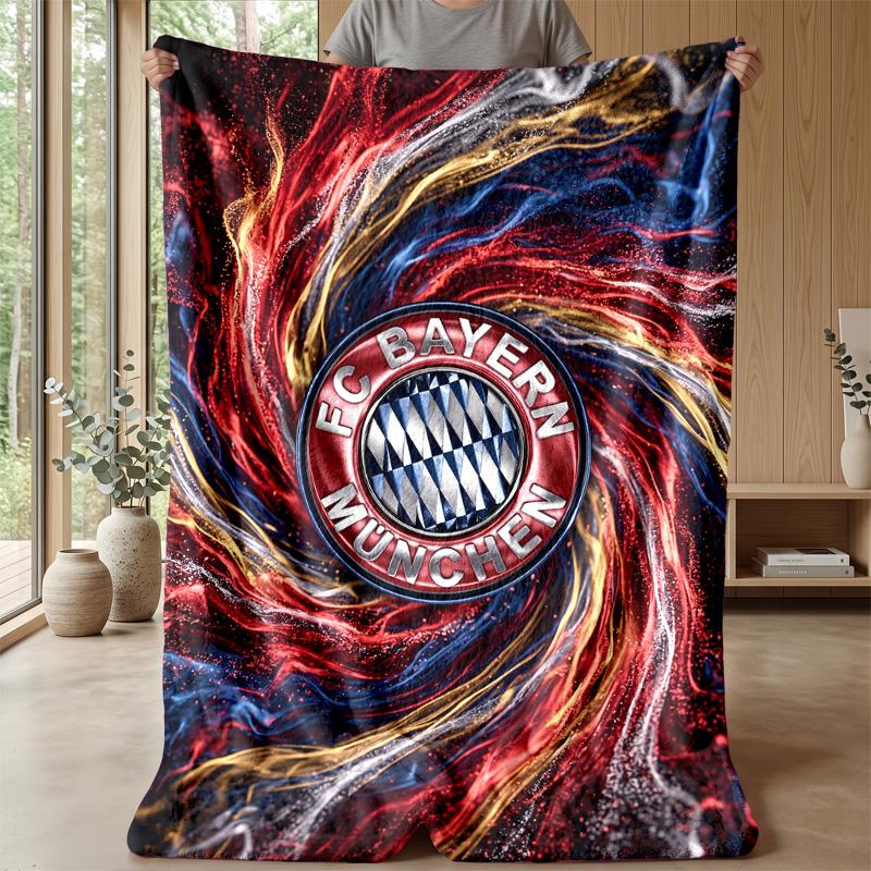 Bayern Munich Soft Flannel Fleece Blanket Lightweight Cozy Warm Throw Blanket For Sofa Bed Home Decor
