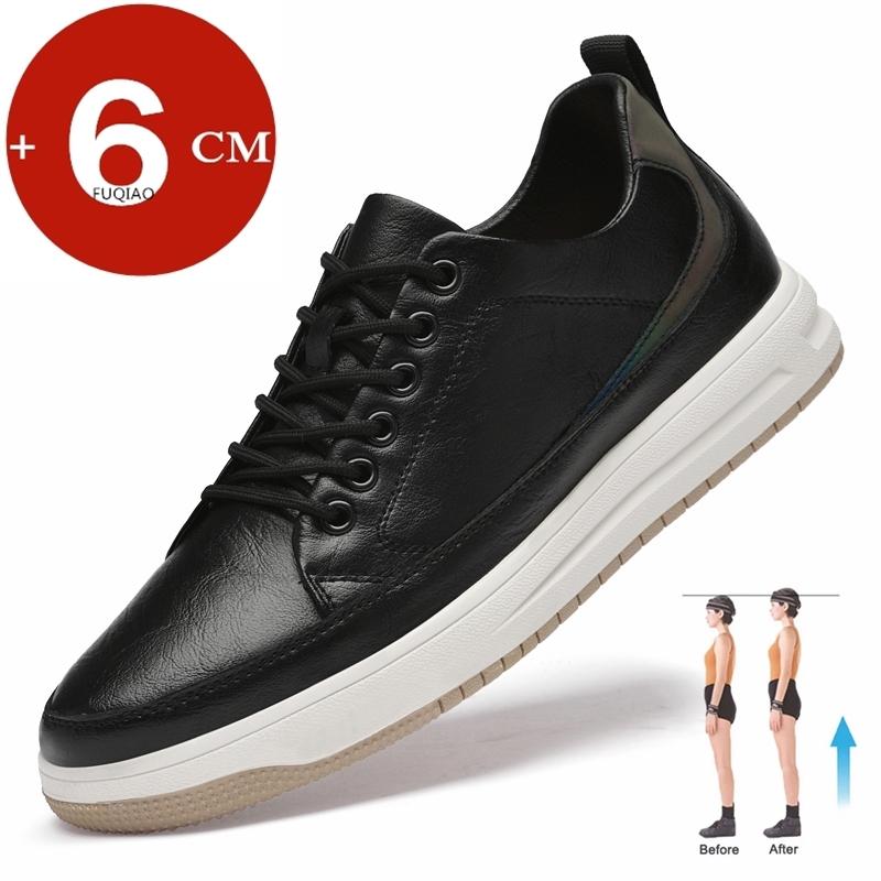 Новая обувь для лифта, мужские кроссовки на платформе, удобная обувь на скрытой танкетке, увеличивающая рост, для мужчин, стелька 6 см, повседневная обувь для увеличения роста