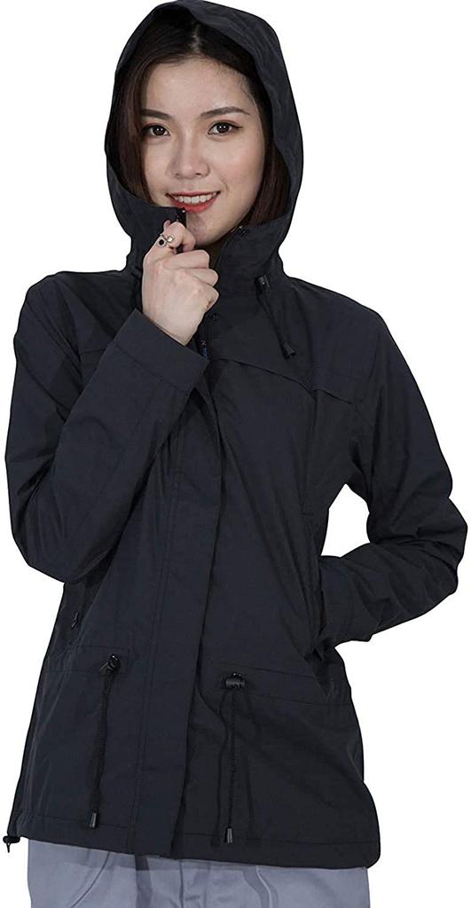 Дождевик Rain Mountain Black [Arashiyama] Женская одежда, гольф, парка, ветровка, куртка, [Защита от холода, водонепроницаемый, ветрозащитный] для активного отдыха, рыбалка,