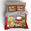 Santa, reindeer, Christmas trees. Bedding sets Duvet cover sets Duvet covers Pillowcases(1* Duvet Cover 2* Pillowcases without duvet insert)