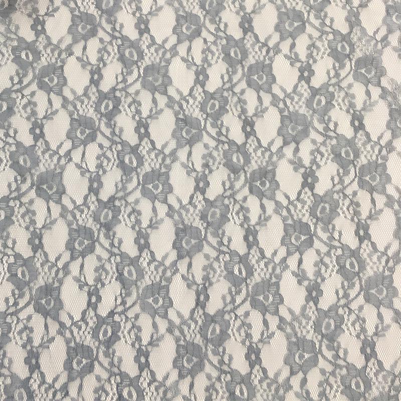 Hot-Selling Non-Elastic Polyester Hollow Flower Lace Mesh Fabric for Fashionable Wedding Dresses and Lingerie