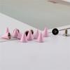 10sets 7*10mm Bullet Cone Colored Studs And Spikes For Clothes DIY Handcraft Garment Rivets For Leather Bag Shoes