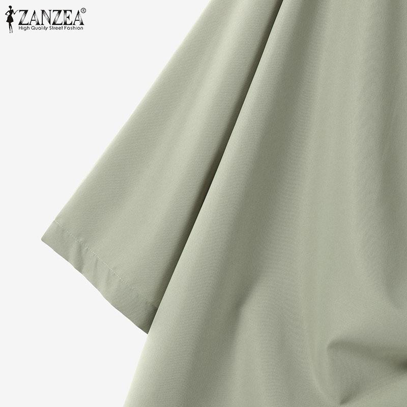 ZANZEA Женские повседневные комплекты из двух предметов из блузки и брюк