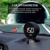 Цифровой спидометр GPS HUD Автомобильный проекционный дисплей Сигнализация превышения скорости Счетчик км/ч Одометр Компас Автоматические датчики Электронные аксессуары
