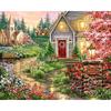 Diamond Embroidery House with Light Crystal 5D Cross Stitch Diamond Painting DIY Sticker Decoration