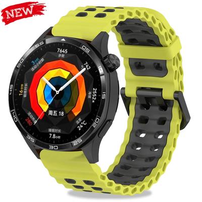 Ремешок Ocean Silicone 22 мм для Huawei Watch GT5 5Pro GT4, сменный браслет 46 мм для Samsung Galaxy Watch 3 45 мм Gear S3.