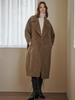 Maxza Mohair Wool Blend Handmade Cocoon Double Long Coat
