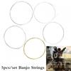 5pcs Banjo Strings 009-012 Inch Stainless Steel for Banjo Accessories Parts