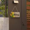 Lightweight Sunflower Welcome Sign Hanging Wooden Decoration Sign Welcome Door Sign  Kitchen